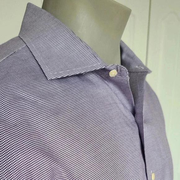 BROOKS BROTHERS Regular fit  Regent Purple Shirt - Picture 8 of 9